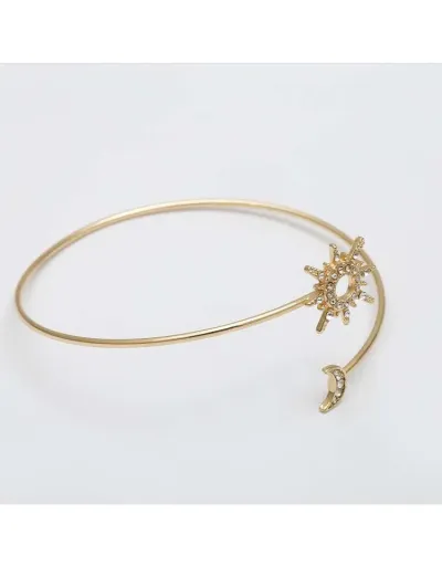 Replica Geometric Pattern Alloy Circular Bracelet #802469 $5.56 USD for Wholesale