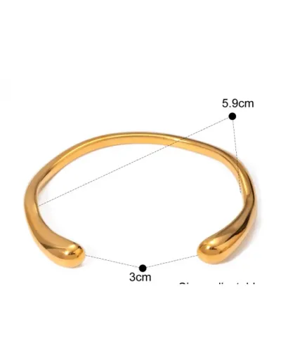 Replica Geometric Stainless Steel Annular Bracelet #802470 $19.07 USD for Wholesale