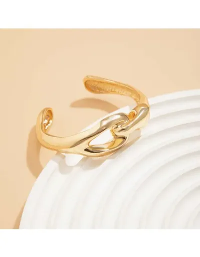 Replica Geometric Alloy Annular Bracelet #802472 $7.15 USD for Wholesale