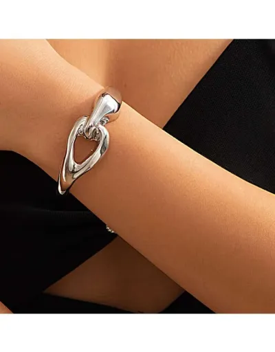 Replica Geometric Alloy Annular Bracelet #802472 $7.15 USD for Wholesale