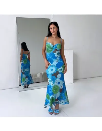 Floral Print Backless Slip Maxi Dress #802577 $37.88 USD, Wholesale Fashion 