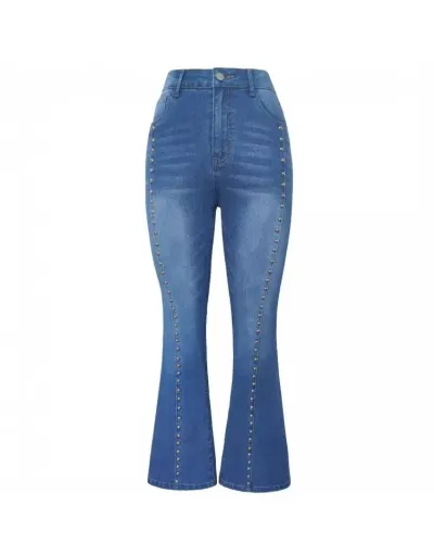 Replica Rivet High Rise Flare Leg Jeans #802600 $49.24 USD for Wholesale