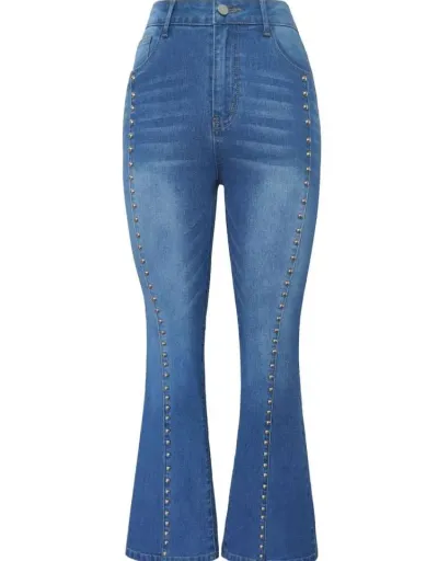 Replica Rivet High Rise Flare Leg Jeans #802600 $49.24 USD for Wholesale