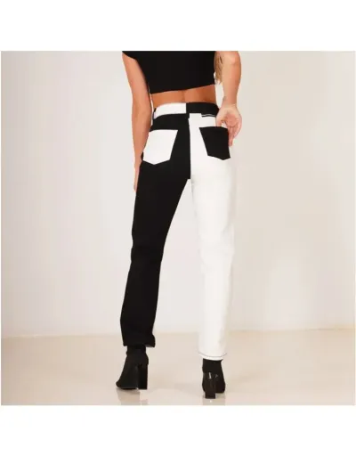 Replica Colorblock High Rise Fitted Jeans #802611 $47.74 USD for Wholesale