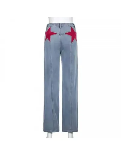 Replica Colorblock Star High Rise Flared Jeans #802613 $40.01 USD for Wholesale