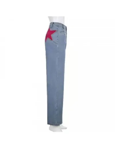 Replica Colorblock Star High Rise Flared Jeans #802613 $40.01 USD for Wholesale