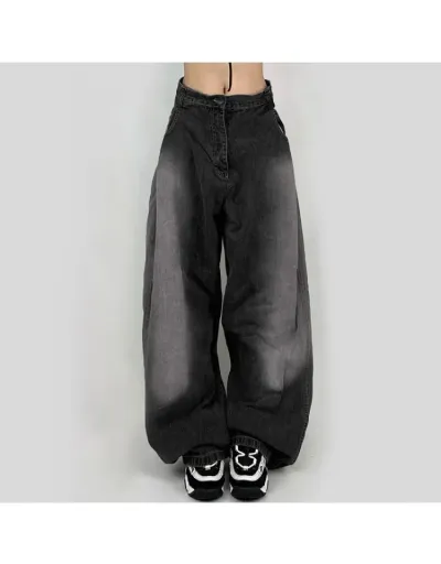 Washed Mid-rise Wide Leg Jeans #802656 $43.45 USD, Wholesale Fashion Jeans