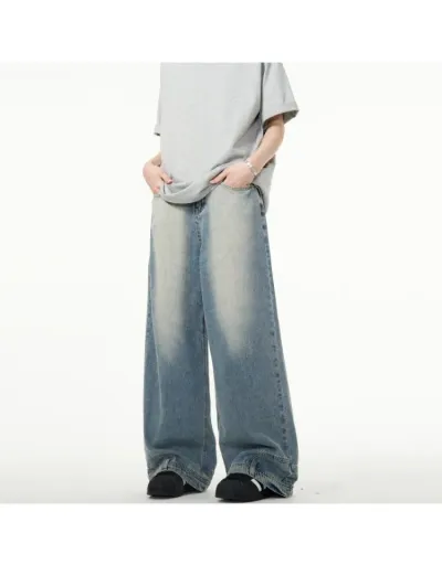 Replica Your Pants Upside Down Colorblock Straight Jeans #802659 $42.31 USD for Wholesale