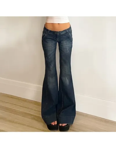 Wear Out Denim Flare Leg Jeans #802669 $39.21 USD, Wholesale Fashion Jeans