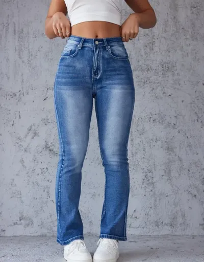 Colorblock Denim High Rise Jeans #802677 $54.26 USD, Wholesale Fashion Jeans