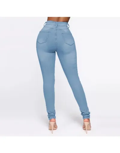 Replica Print Washed High Rise Jeans #802691 $40.52 USD for Wholesale