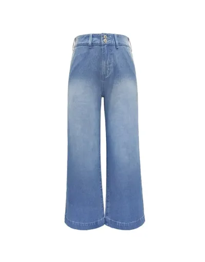 Replica Solid Color Cotton Loose Jeans #802697 $53.07 USD for Wholesale