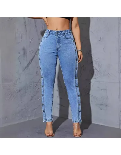 Bodycon Breasted Jeans #802870 $37.94 USD, Wholesale Fashion Jeans