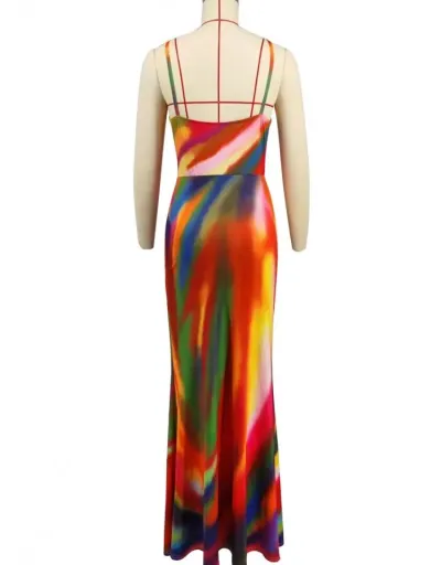 Colorblock Ruched Sleeveless Maxi Dress #802912 $45.06 USD, Wholesale Fashion 