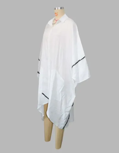 Replica Line Oversized Batwing Sleeve Long Shirt Dress #802968 $44.44 USD for Wholesale