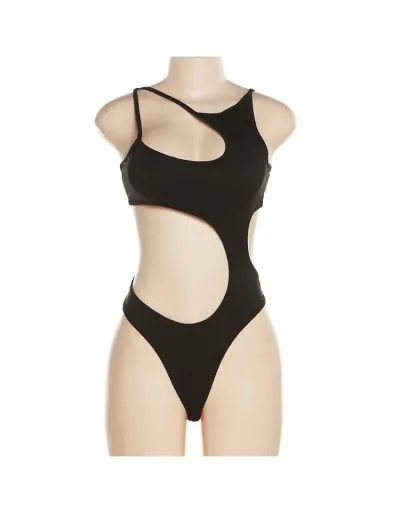 Replica Solid Color High Rise Fitted Bodysuits #803154 $19.14 USD for Wholesale