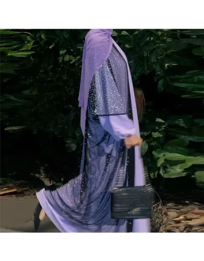 Replica Long Dress Sheer Shawl Kerchlef 3 Piece Sets #803209 $84.99 USD for Wholesale